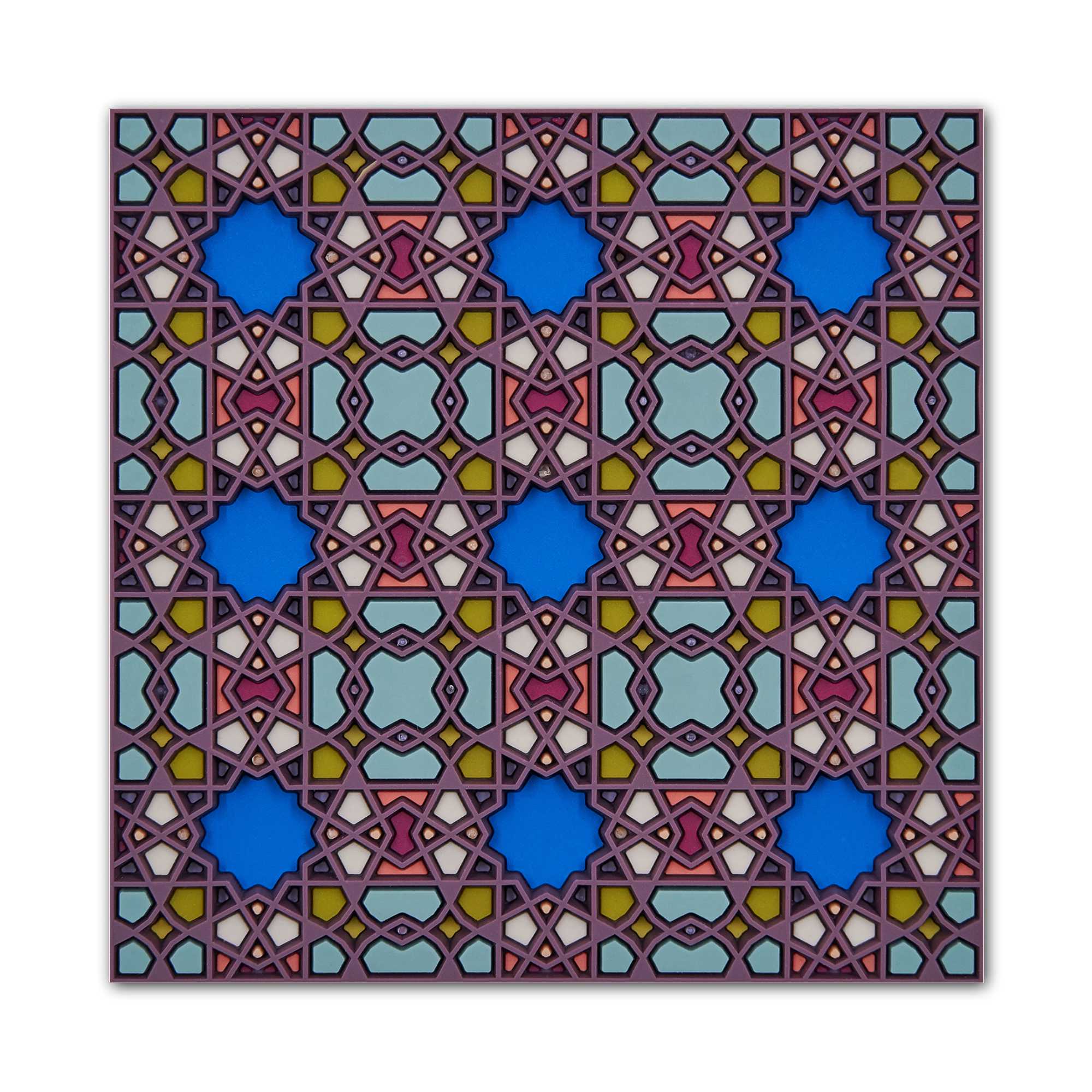 Images d'Orient Silicone Coaster, denia indigo (9x9 cm)