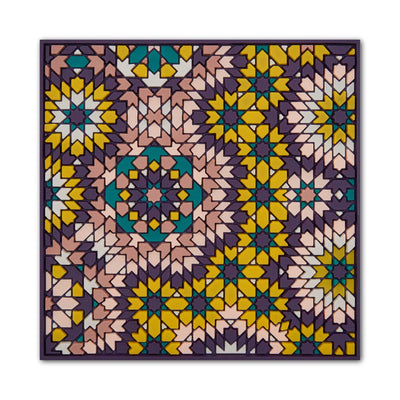 Images d'Orient Silicone Coaster, beryte purple (9x9 cm)