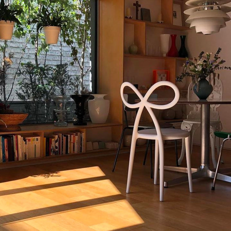 Qeeboo Ribbon side chair, white