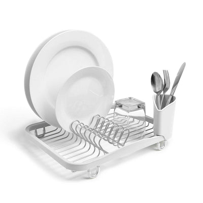 Umbra Sinkin Dish Rack, white