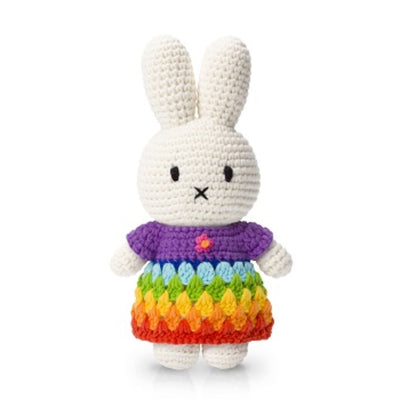 Just Dutch Miffy crochet, Brightly Rainbow Dress