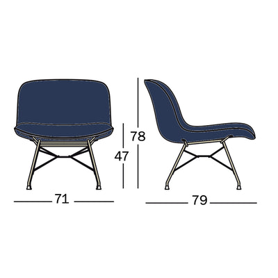 Magis Troy Lowchair , Glamour Azimut-Gold