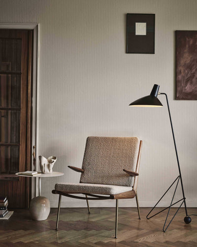 &Tradition HM2 Boomerang Lounge Chair, Karakorum 003-White Oiled Oak