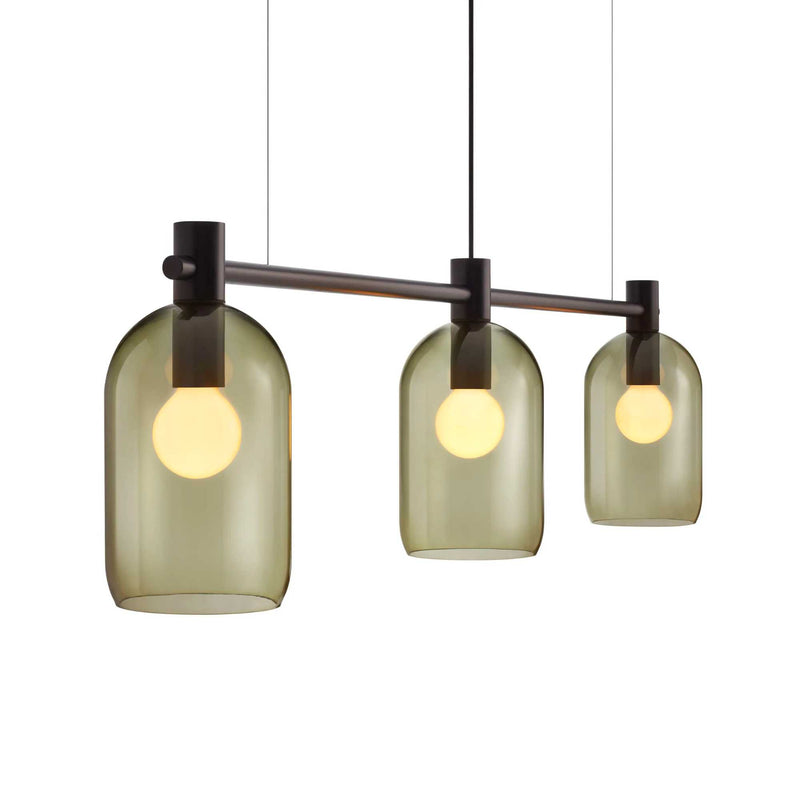 Blu Dot Bub chandelier, olive