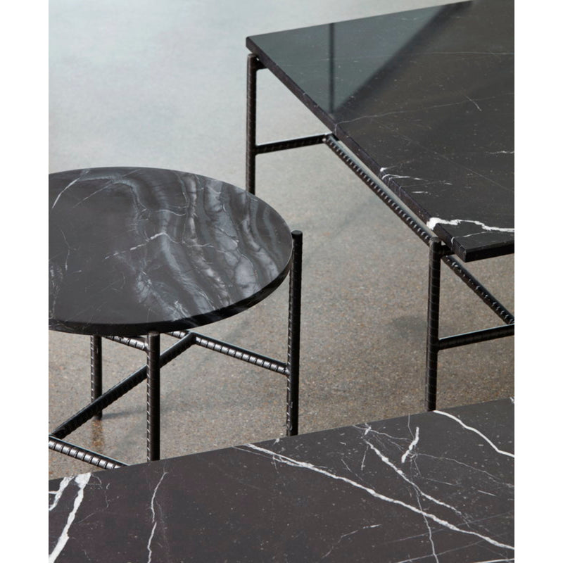 HAY Rebar Round Side Table , Black Marble (Φ45)