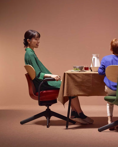 Kokuyo Inglife Office Chair Upholsltery Back with Arm, grey