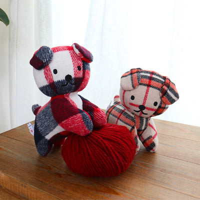 Miffy Snuffy soft toy 21cm, check red/cream