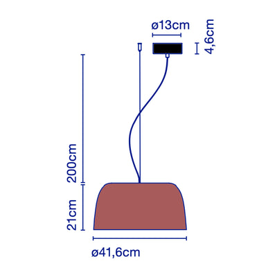 Marset Djembé 42.21 , Red