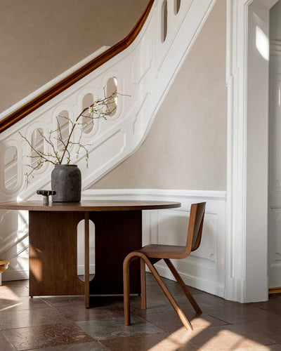 Audo Ready dining chair, red stained oak