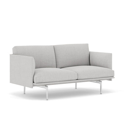 Muuto Outline Studio Sofa, Remix123/PolishedAluminum w140xd76xh71cm