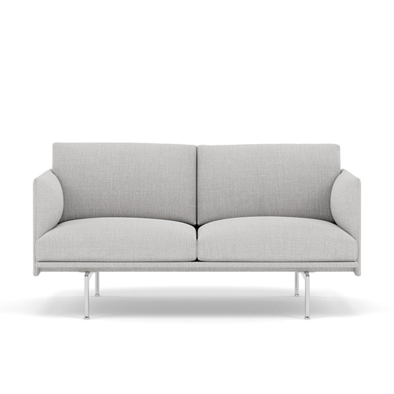 Muuto Outline Studio Sofa, Remix123/PolishedAluminum w140xd76xh71cm