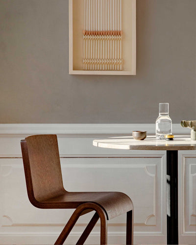 Audo Ready dining chair, red stained oak