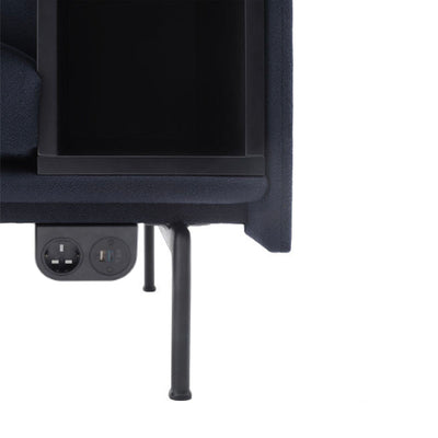 Muuto Outline Sofa Highback Right, Black Base w105xd78xh115cm