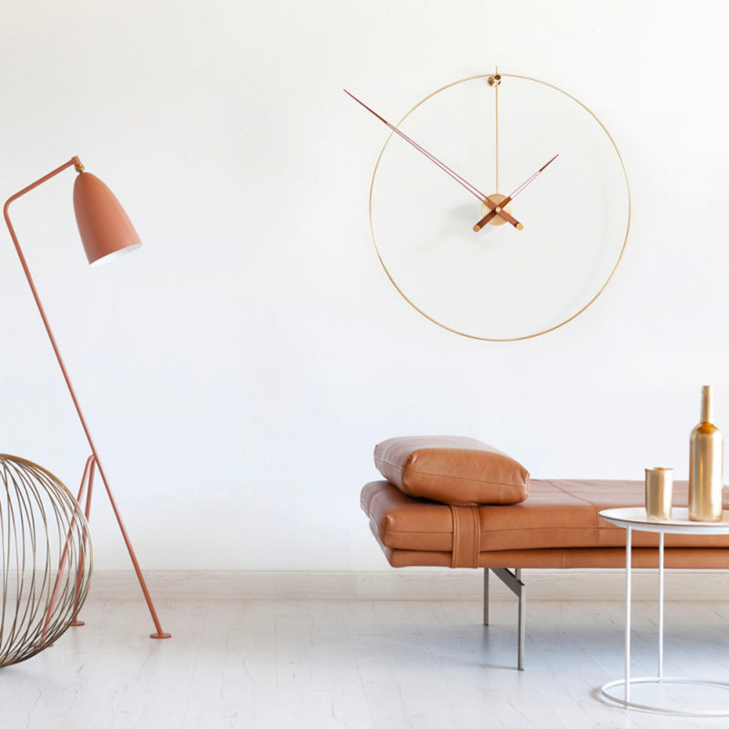 Nomon New Anda Wall Clock , Brass-Walnut