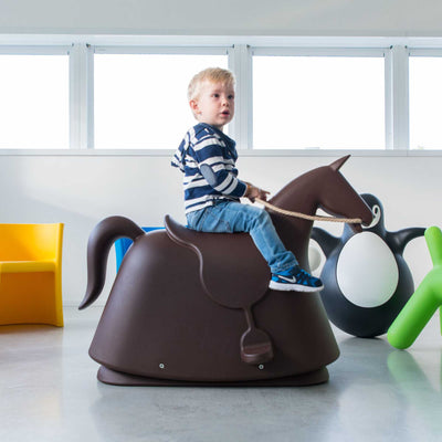Magis Rocky Abstract Rocking Horse, brown