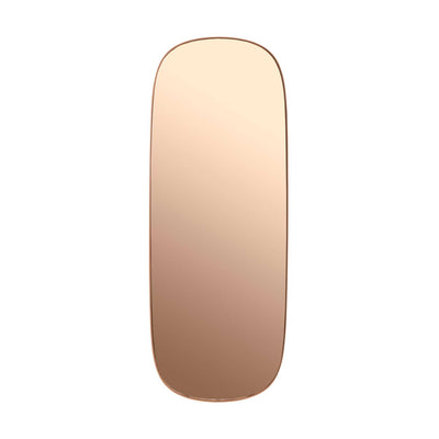 Muuto Framed mirror large 118x45, rose/rose glass