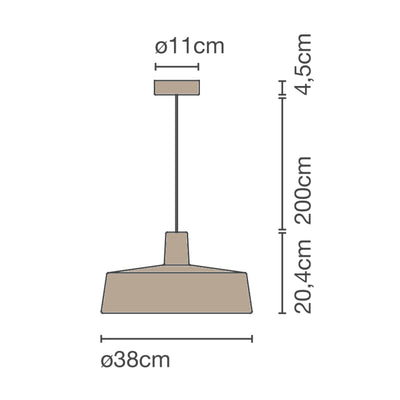 Marset Soho 38 LED, sand