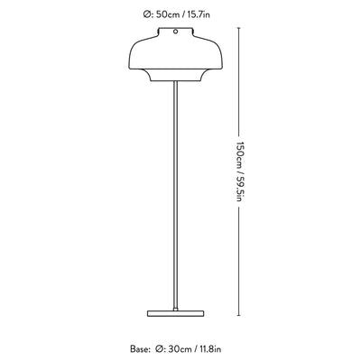 &Tradition SC14 Copenhagen floor lamp