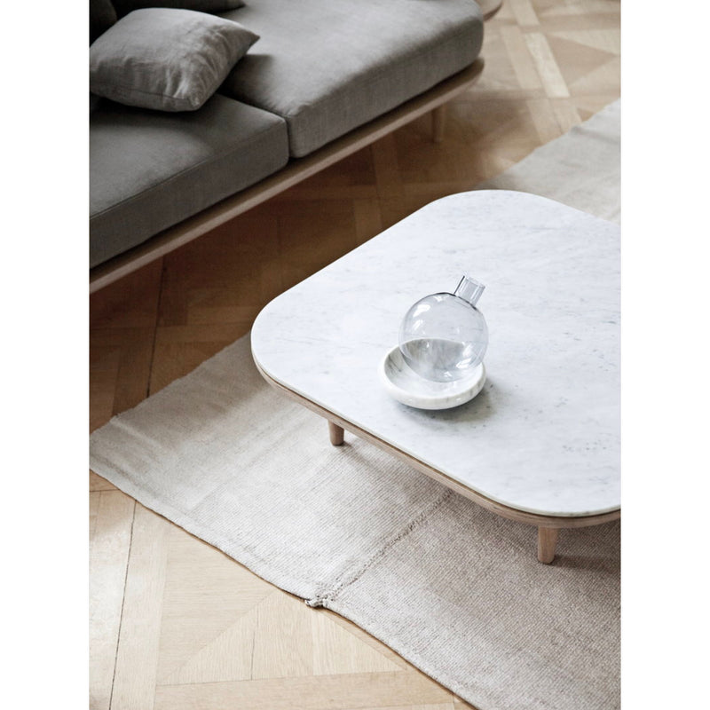 &Tradition SC4 Fly table, white oiled oak/ honed bianco carrara