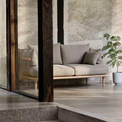 &Tradition SC2 Fly sofa, white oiled oak/hot madison 094