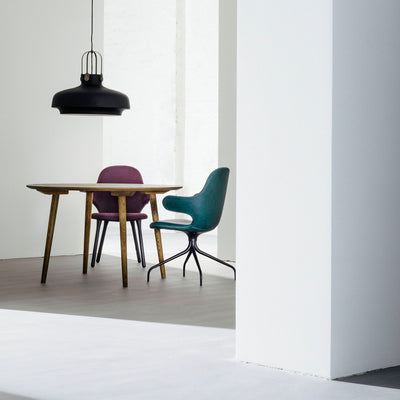 &Tradition SC8 Copenhagen pendant light, matt black - bronzed brass suspension