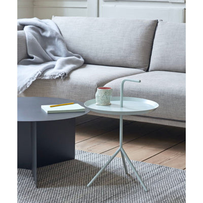 HAY Silhouette sofa 2 seater, ruskin 33, silk black, black steel