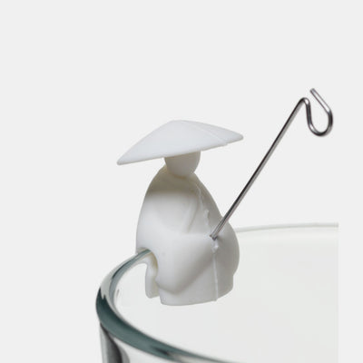 Kikkerland Fisherman Tea Bag Hanger . Set of 4