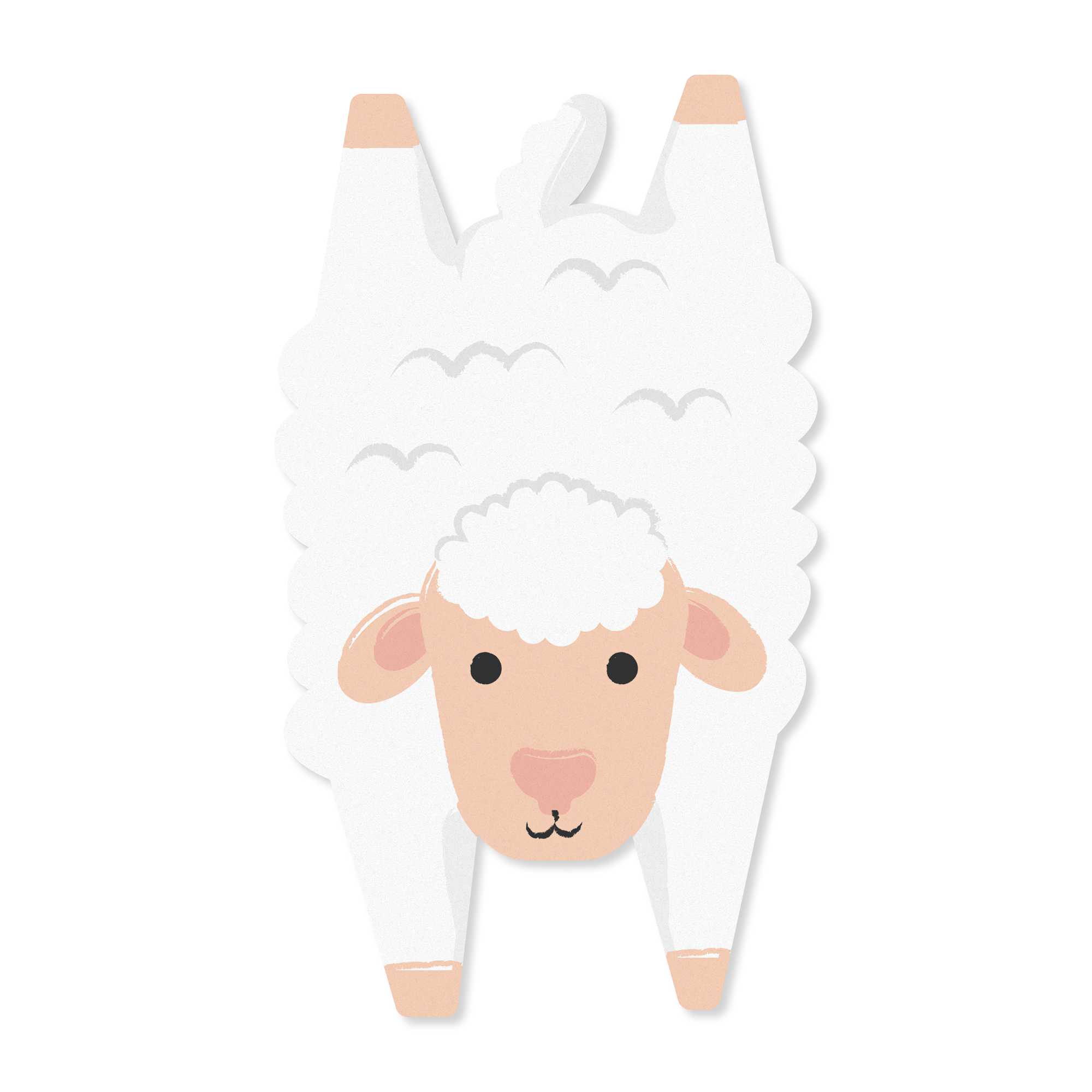 Podevache animal kids placemat, sheep