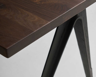 District Eight Compass Desk Single Drawer, smoke oak (140x70 cm)