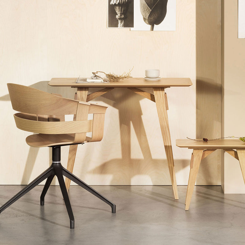 Design House Stockholm Arco Side Table (90wx42dx72cmh), oak