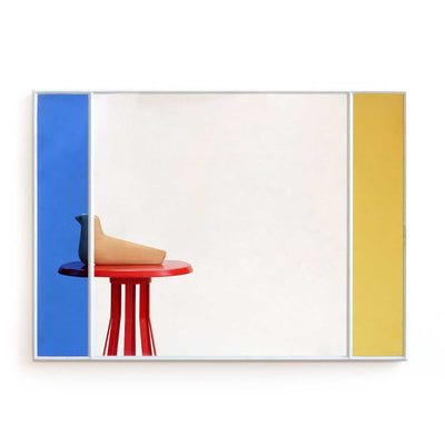 Magis Vitrail rectangular mirror, light grey (50x70 cm)