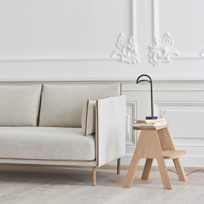 HAY Silhouette sofa 2-seater, coda 100/silk cognac/oiled oak