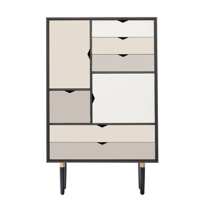 Andersen S5 storage unit, black lacquered oak