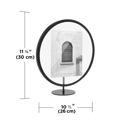 Umbra Infinity round picture frame 5X7, matt brass