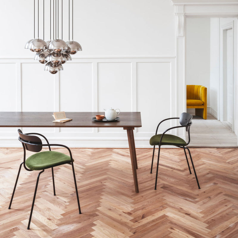 &Tradition SK6 In Between table, smoke stained oak (100x250 cm)