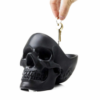 Suck UK Skull Tidy desktop organiser, black