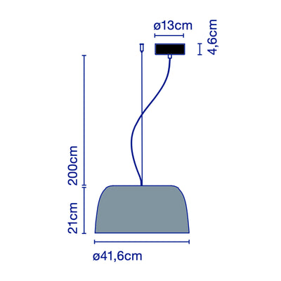 Marset Djembé 42.21 , Sky Blue
