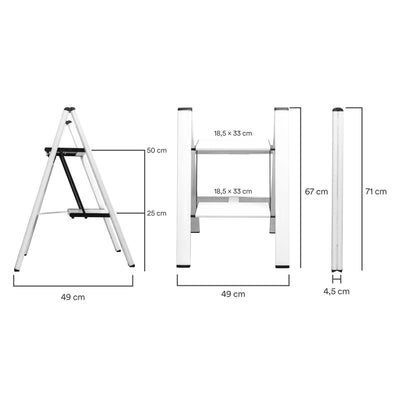 Hasegawa Slim Mini 2-step, white