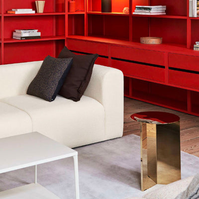 HAY Slit Side Table Round High Φ35 , Brass