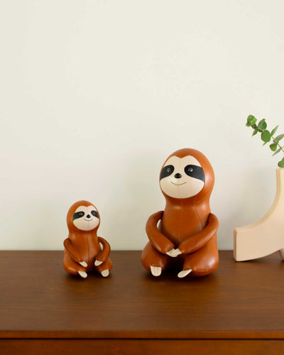 Zuny Bookend Sloth, tan/wheat