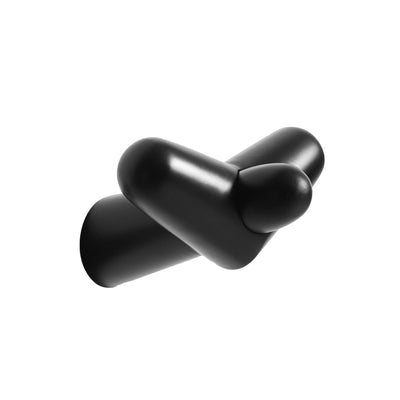 Woud Tail Wing Hook Small , Black Painted Birch