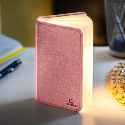 Gingko Smart Booklight Mini, linen pink