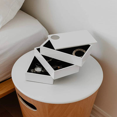 Umbra Spindle storage box, white