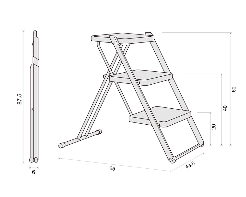 Magis Nuovastep 3 Steps, White