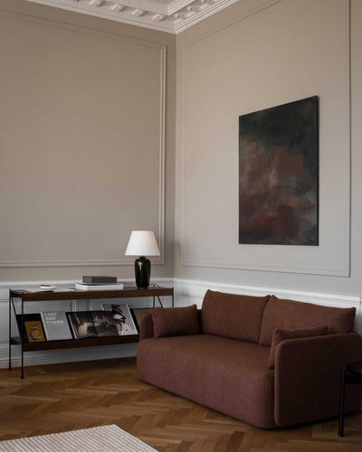 Audo Zet storage system, dark stained oak/black (H70 cm)