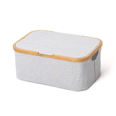 Gudee Akore Storage Box with Lid Rectangular, Grey