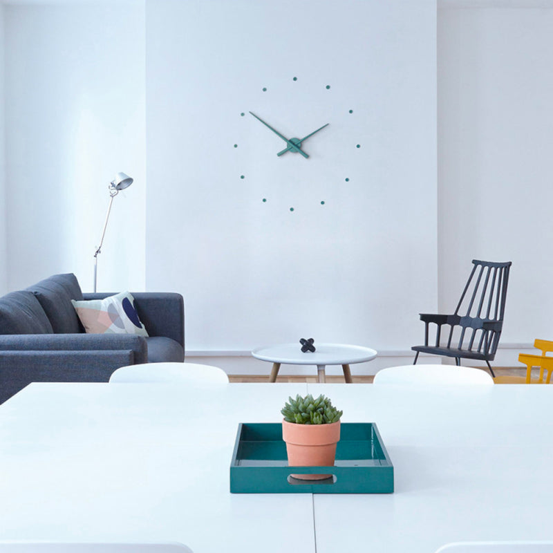 Nomon OJ wall clock, steel blue