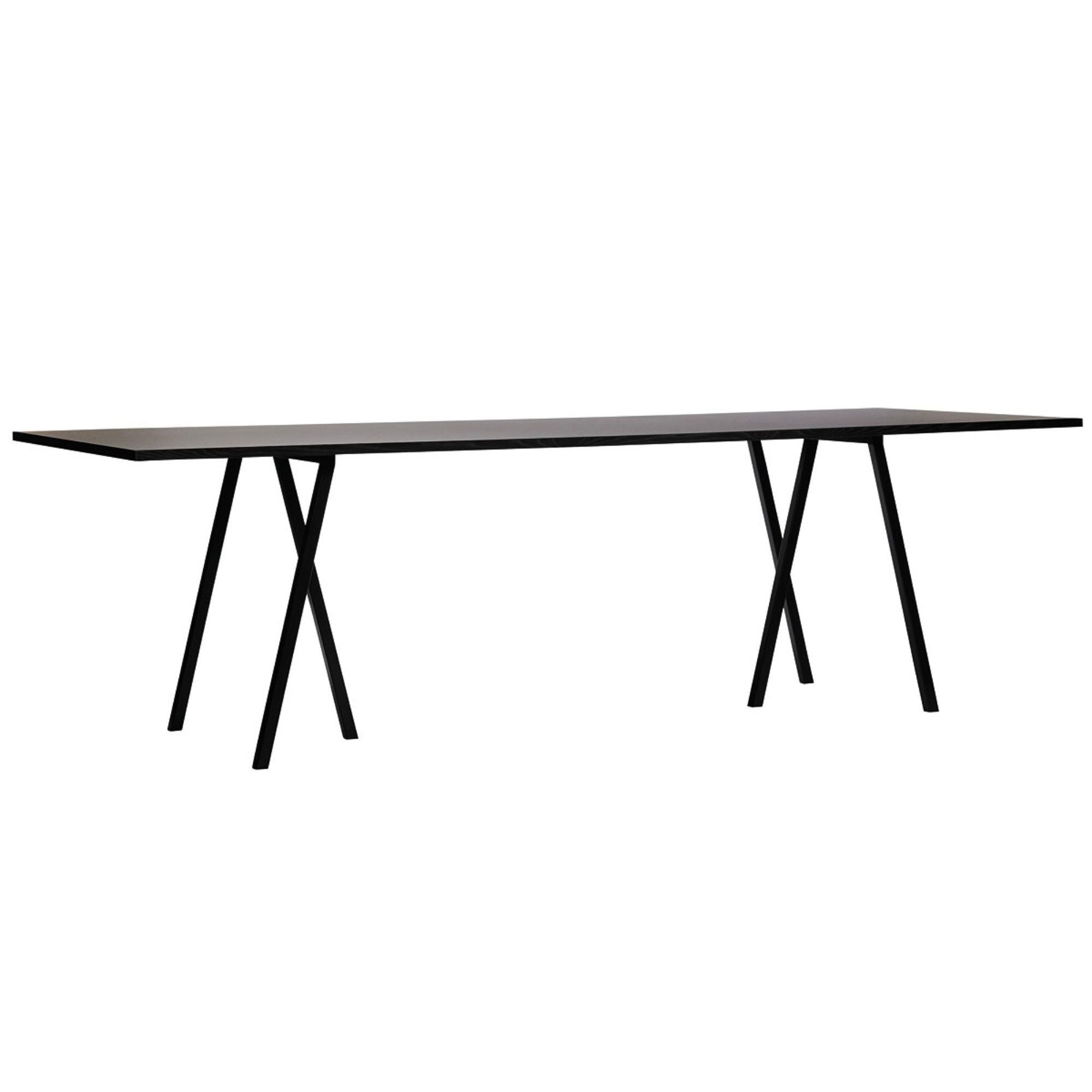 Loop Stand Rectangular Table L200 x X92.5 , Black