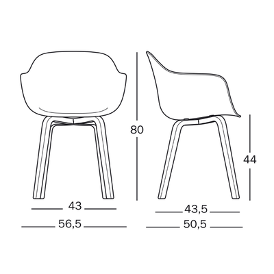 Magis Substance Armchair by Naoto Fukasawa - Natural
