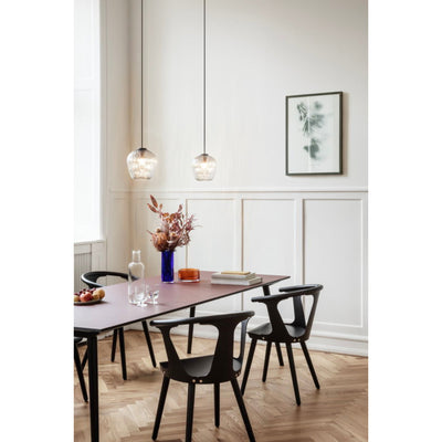 &Tradition SW4 Blown pendant, silver lustre